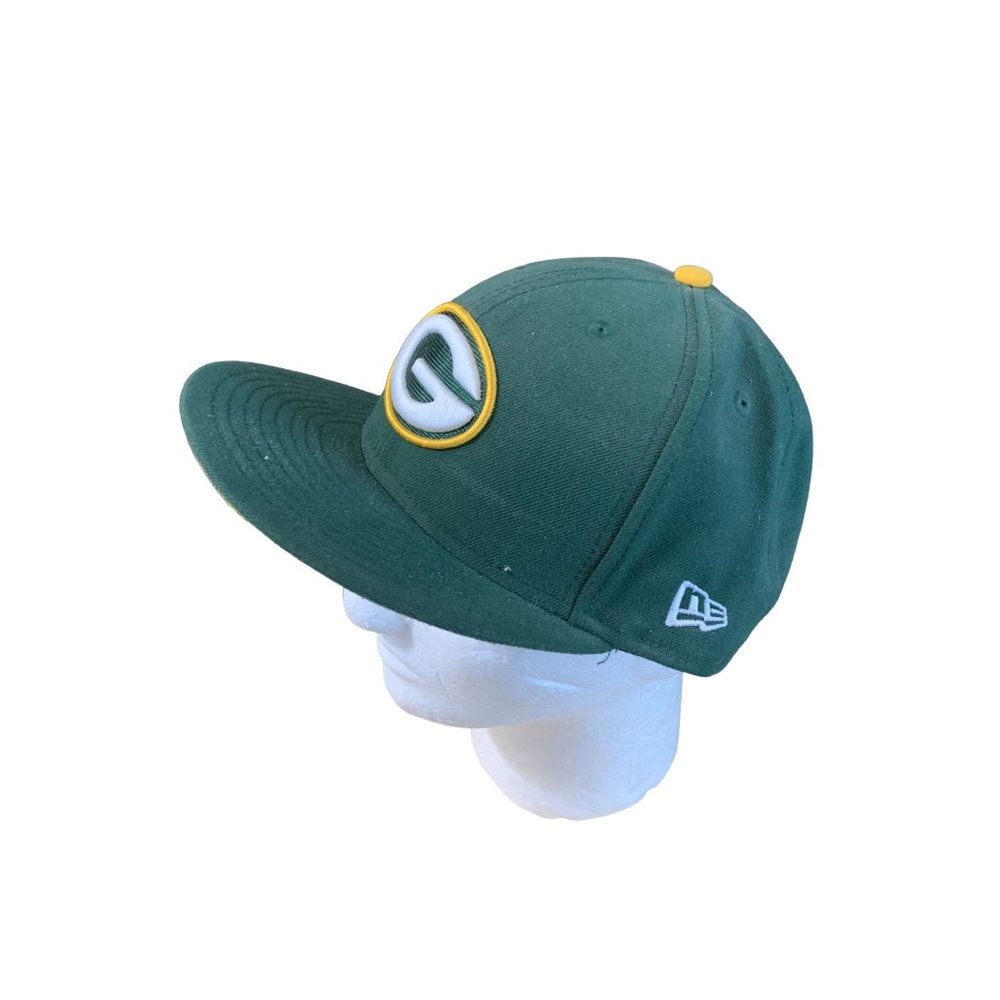 Era 59Fifty Mens Fitted Hat Cap Flat Bill 7 3/8 Green Bay Packers Throwback